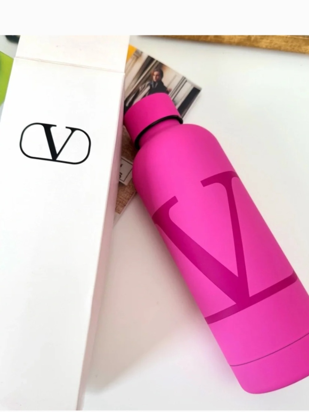 NEW Valentino Pink Water Bottle